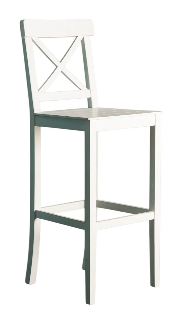 Beyaz Ahşap Bar Sandalyesi Kiralama 75x40x40