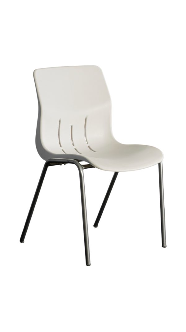 Beyaz Sırtlıklı Plastik Sandalye Kiralama 40x45x40