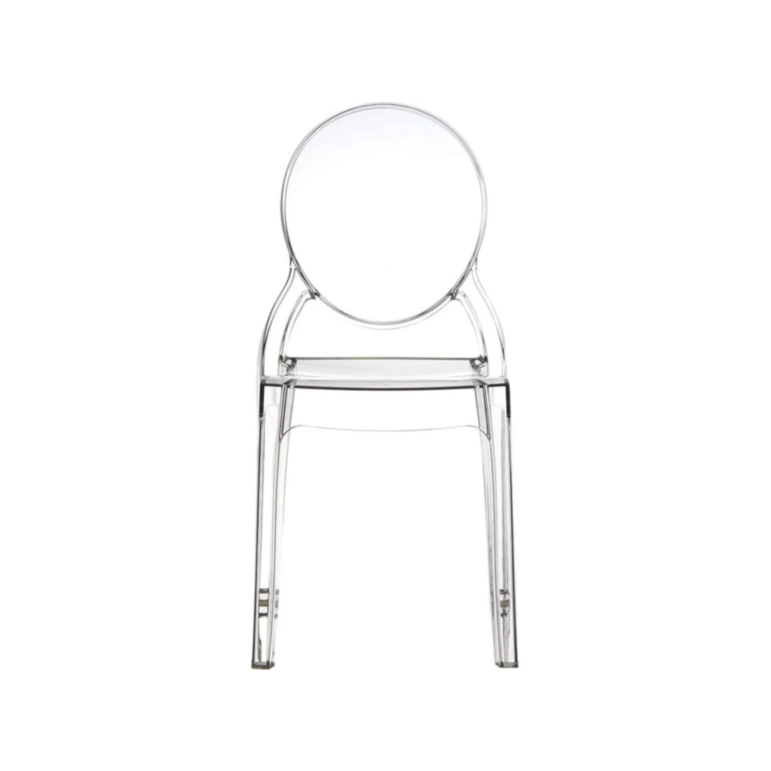 Şeffaf Ghost Elizabeth Sandalye Kiralama 45x35x44 - Görsel 2
