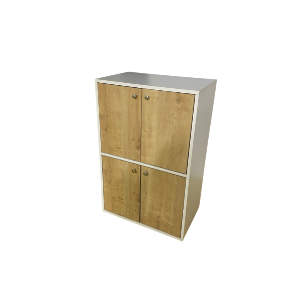 Ahşap Beyaz Kapaklı Dolap Kiralama 100x65x40 - Görsel 2