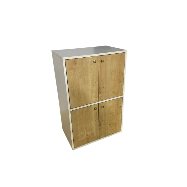 Ahşap Beyaz Kapaklı Dolap Kiralama 100x65x40