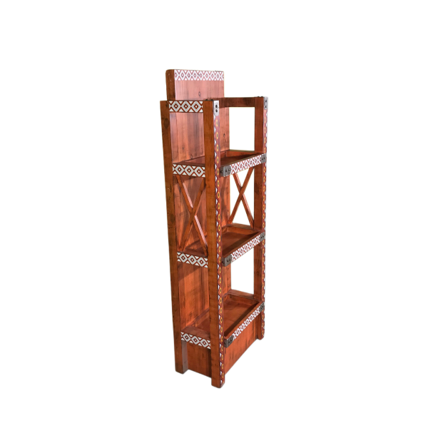 Işıklı Ahşap Dekoratif Raf Kiralama 150x52x26 - Görsel 3