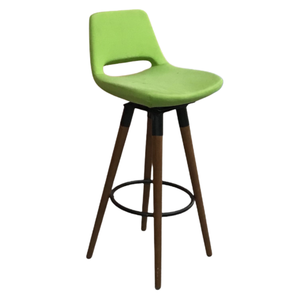 Ahşap Ayaklı Yeşil Bistro Sandalye Kiralama 75x40x40