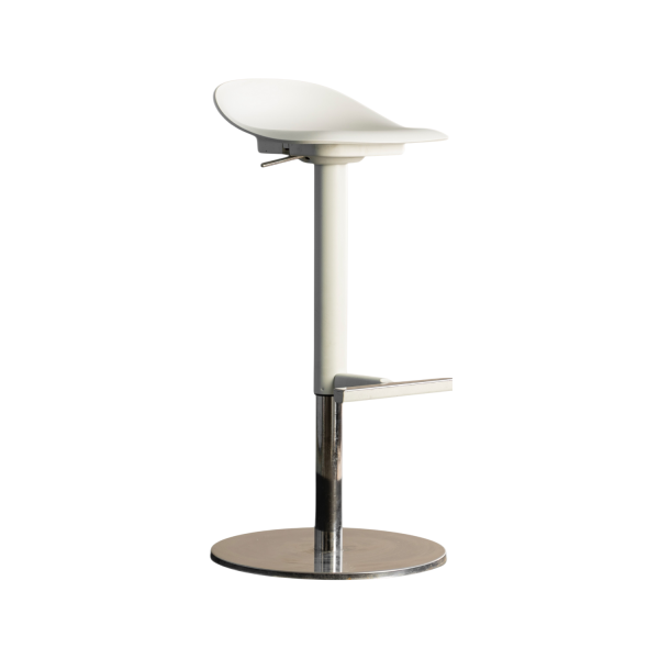 Amortisörlü Beyaz Fiberglass Bar Sandalyesi Kiralama 60x39x37